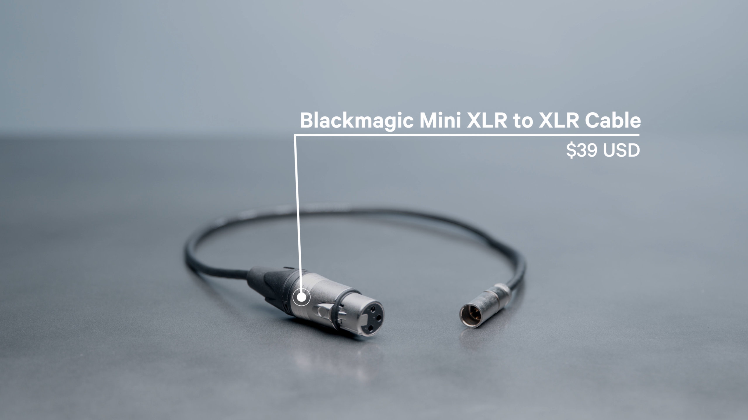 Blackmagic Mini XLR to XLR Adapter