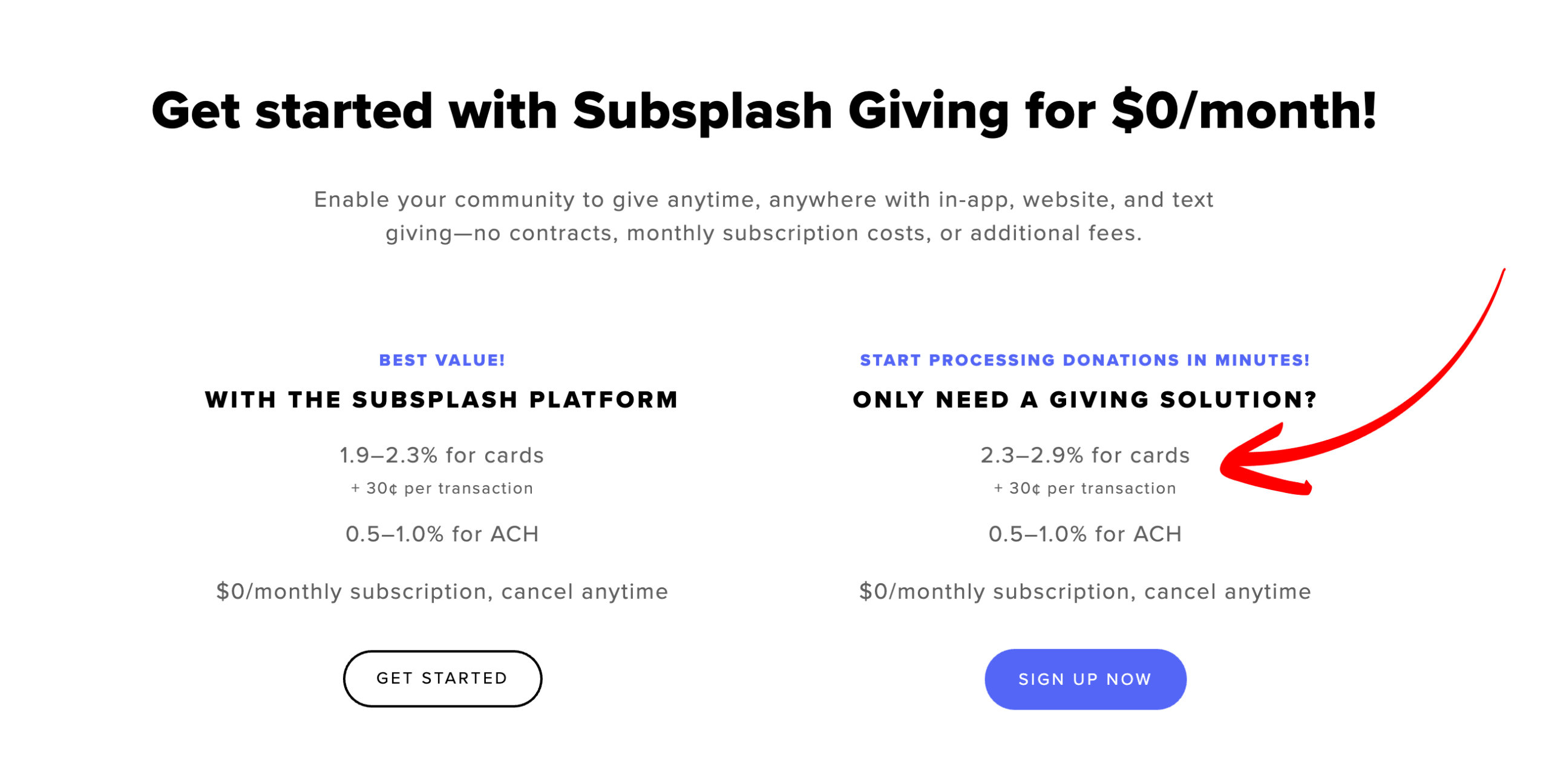 Subsplash Pricing