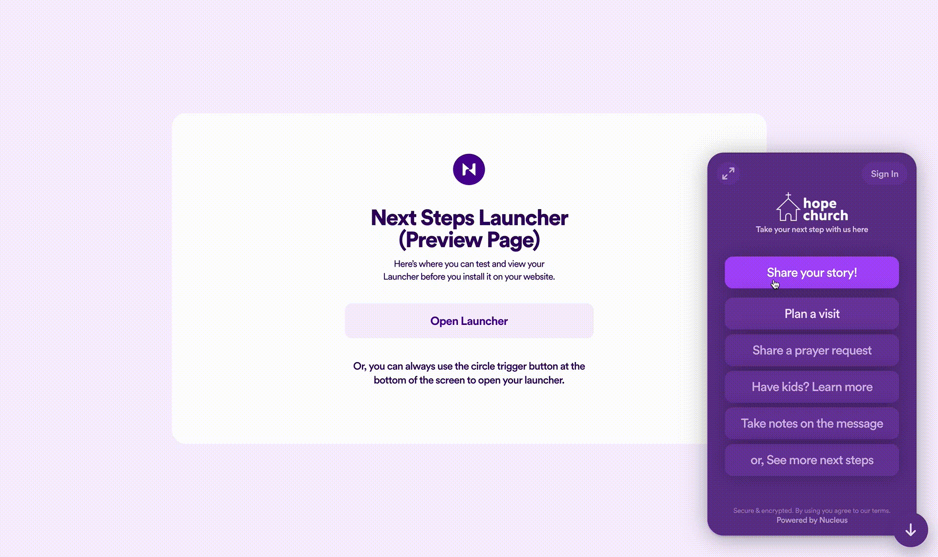 See more next steps in Launcher